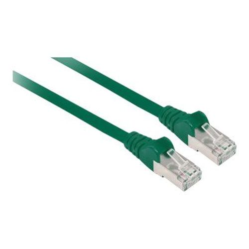 Intellinet Network Patch Cable, Cat6A, 10m, Green, Copper, S/FTP, LSOH / LSZH, PVC, RJ45, Gold Plated Contacts, Snagless, Booted, Lifetime Warranty, Polybag - Cordon de raccordement (DTE) - RJ-45...
