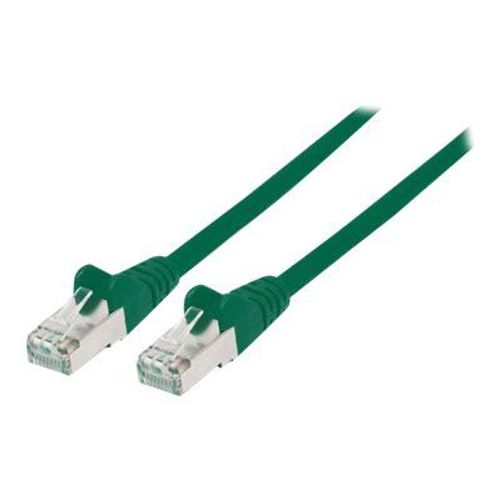 Intellinet Network Patch Cable, Cat6A, 7.5m, Green, Copper, S/FTP, LSOH / LSZH, PVC, RJ45, Gold Plated Contacts, Snagless, Booted, Lifetime Warranty, Polybag - Cordon de raccordement (DTE) -...