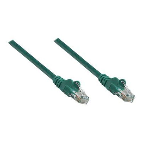 Intellinet Network Patch Cable, Cat6, 2m, Green, Copper, U/UTP, PVC, RJ45, Gold Plated Contacts, Snagless, Booted, Lifetime Warranty, Polybag - Cordon de raccordement - RJ-45 (M) pour RJ-45 (M) -...