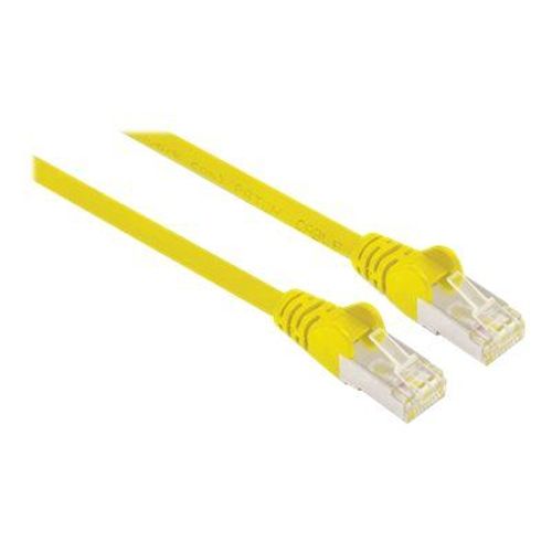 Intellinet Network Patch Cable, Cat7 Cable/Cat6A Plugs, 2m, Yellow, Copper, S/FTP, LSOH / LSZH, PVC, RJ45, Gold Plated Contacts, Snagless, Booted, Lifetime Warranty, Polybag - Cordon de...
