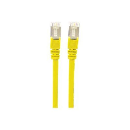 Intellinet Network Patch Cable, Cat7 Cable/Cat6A Plugs, 7.5m, Yellow, Copper, S/FTP, LSOH / LSZH, PVC, RJ45, Gold Plated Contacts, Snagless, Booted, Lifetime Warranty, Polybag - Câble réseau -...
