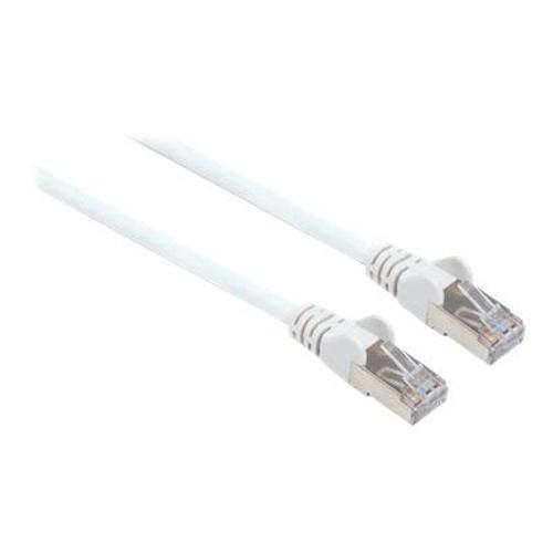 Intellinet Network Patch Cable, Cat7 Cable/Cat6A Plugs, 5m, White, Copper, S/FTP, LSOH / LSZH, PVC, RJ45, Gold Plated Contacts, Snagless, Booted, Lifetime Warranty, Polybag - Câble réseau - RJ-45...