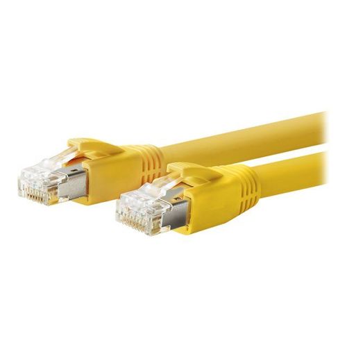 VivoLink - Câble réseau - RJ-45 (M) pour RJ-45 (M) - 40 m - F/FTP - CAT 6a - sans halogène, moulé, solide - jaune