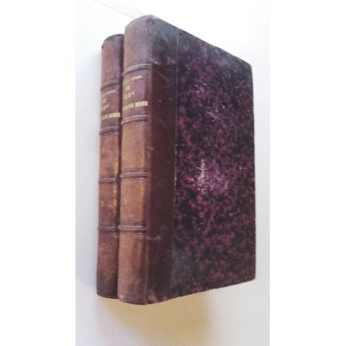 Vie De Mgr Alexandre-Raymond Devie Eveque De Belley En 2 Volumes (Edition 1865 Demi Reliure Cuir Marron 4 Nerfs Aux Dos)