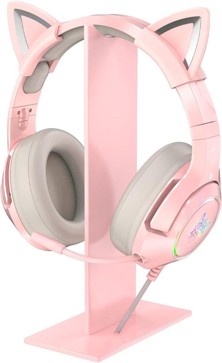 rose rose Support pour casque rose, support universel pour c...