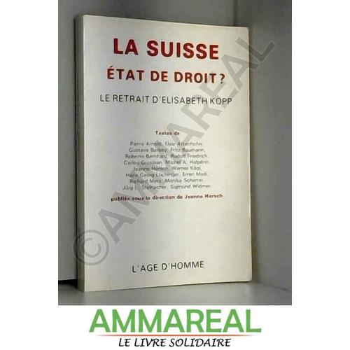 La Suisse, État De Droit : Le Retrait D'elisabeth Kopp