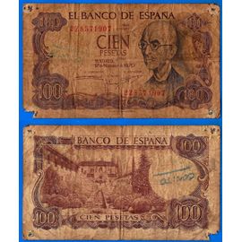 Espagne 100 Pesetas 1970 Europe Peseta Spain