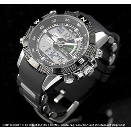 Montre toute noire discount homme