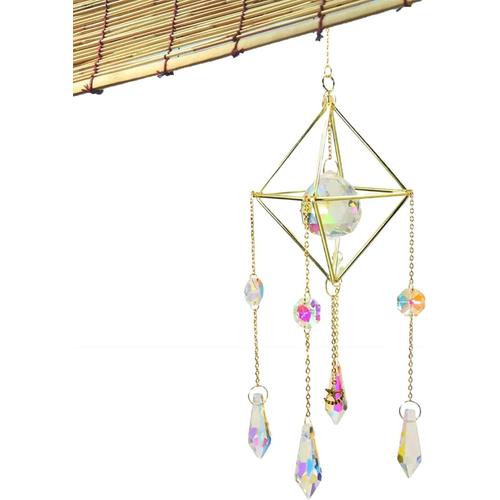 Pendentif en Cristal Prismatique Attrape-Soleil en | pour Windows | Ornement Pendentif Jardin extérieur Fait à la Main pour Les Cadeaux Noël décor à la Maison