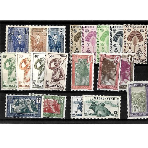 Madagascar - Lot De 20 Timbres Différents Neufs