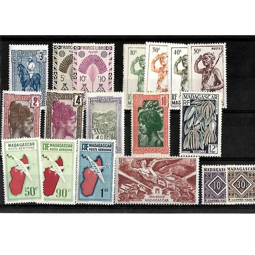 Madagascar - Lot De 18 Timbres Différents Neufs