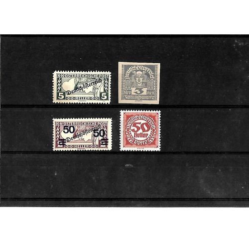 Autriche - Lot De 4 Timbres Neufs Journaux Et Taxes