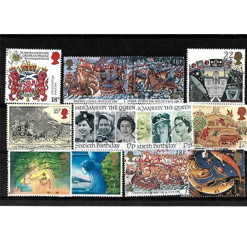 Angleterre - Lot De 12 Timbres Oblitérés Très Bon Etat - Photo Contractuelle