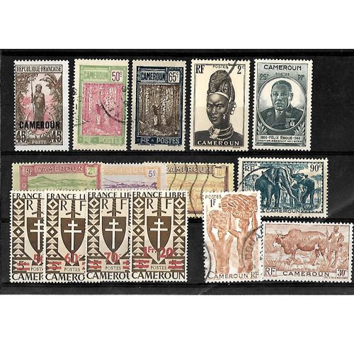 Cameroun - Lot De 15 Timbres Oblitérés - Très Bon Etat - Photo Contractuelle