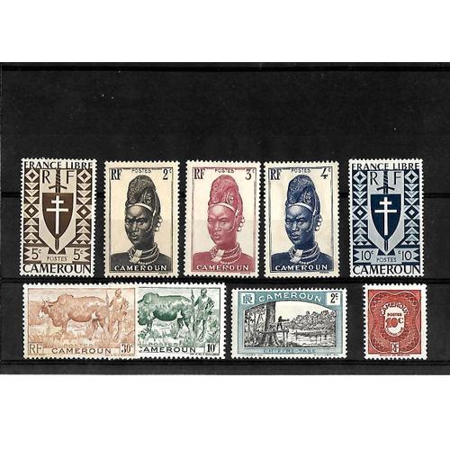 Cameroun - Lot De 9 Timbres Neufs **- Gomme Intacte - 1 Er Choix - Photo Contractuelle