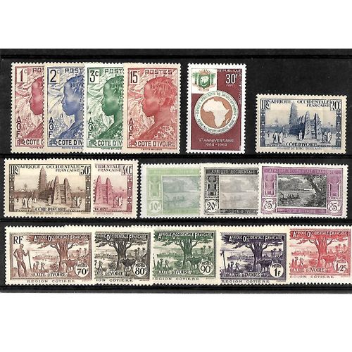 Cote D'ivoire - Lot De 16 Timbres Neufs** - Gomme Intacte - 1 Er Choix - Photo Contractuelle