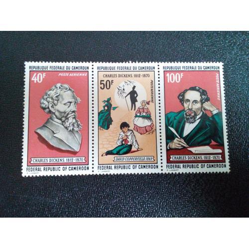 Timbre Cameroun Yt Pa 173 A Centenaire De La Mort De Charles Dickens 1970 ( 010104 )