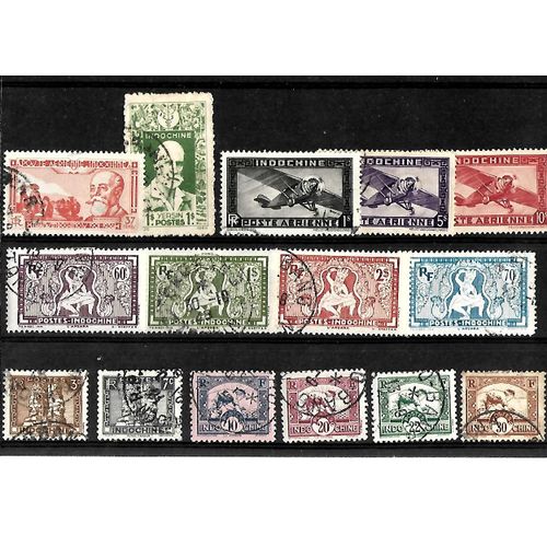 Colonie Indochine - Lot De 15 Timbres Différents - Très Bon Etat - Photo Contractuelle