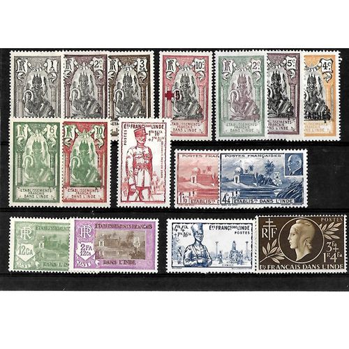 Colonie Inde - Lot De 16 Timbres Neufs Avec Trace De Charnières - Photo Contractuelle