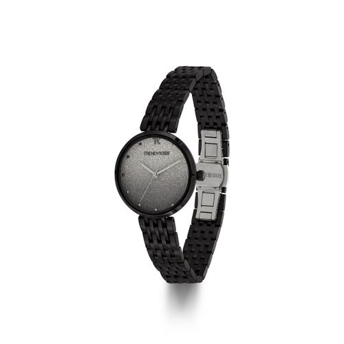 Montre Analogique Bracelet Acier Inoxydable Cadran Pailleté Aya - Argent