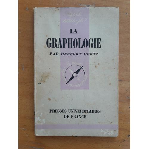 Livre La Graphologie Par Herbert Hertz