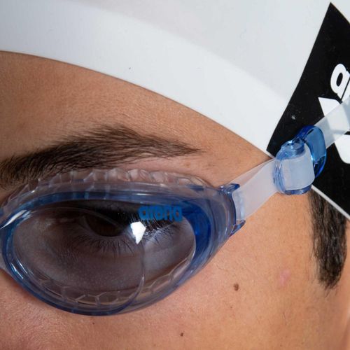 Lunette Natation Piscine Arena Air Soft Blue Clear Blanc 71636