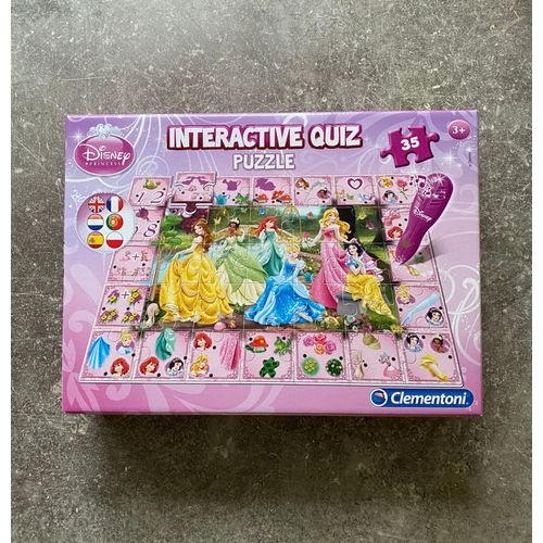 Puzzle 35 Pièces Puzzle Quiz Interactif - Princesses