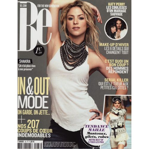 Be / 29-10-2010 N°33 : Romain Duris (2p) - Shakira (4p) - Melissa Mars (1p) - Naomi Watts (3/4p)