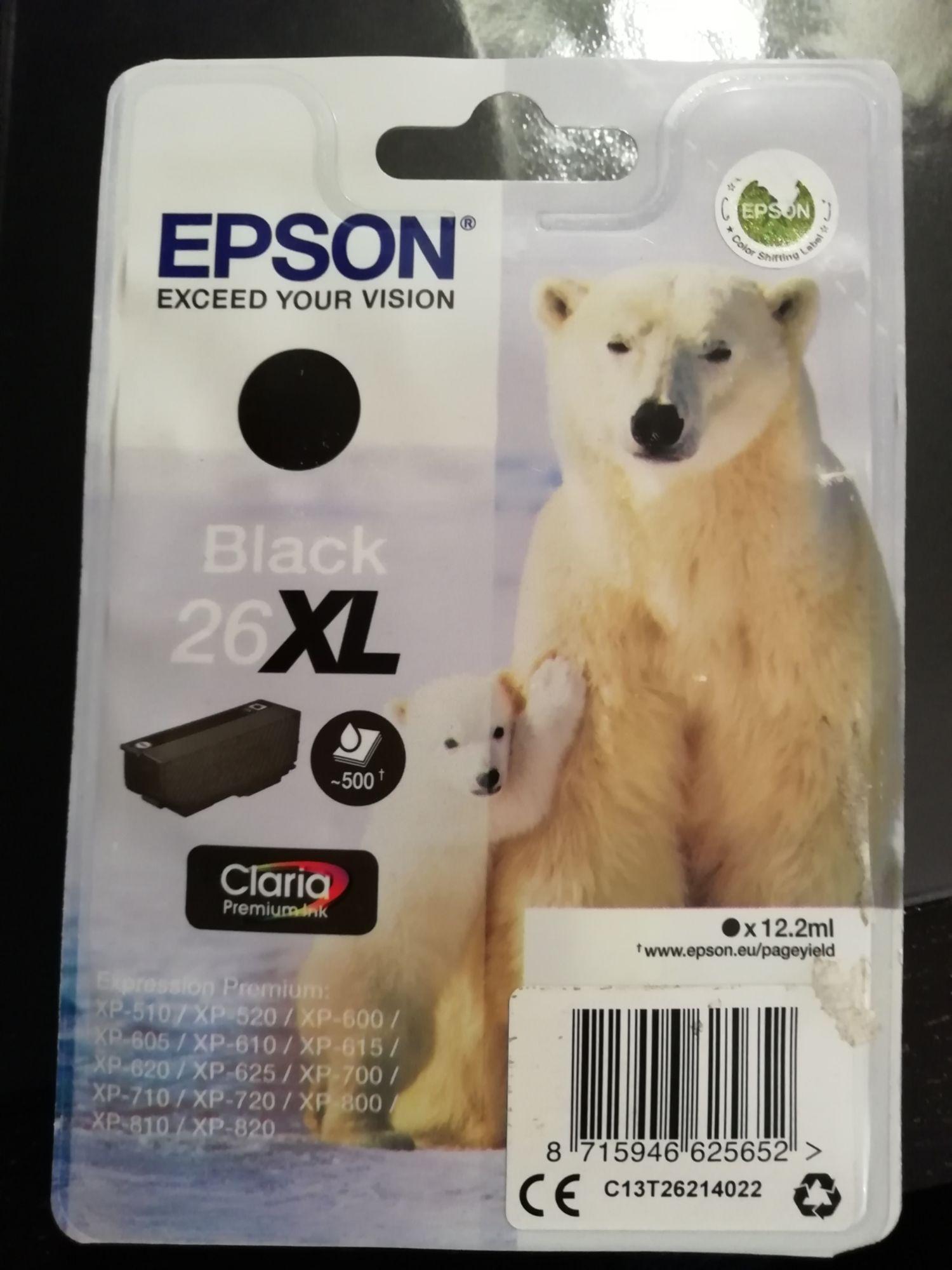 Epson 26XL - 12.2 ml - taille XL - noir - originale - emballage coque avec  alarme radioélectrique/ acoustique - cartouche d'encre - pour Expression  Premium XP-510, 520, 600, 605, 610, 615, 620, 625, 700, 710, 720, 800, 810,  820