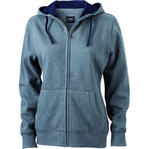 Sweat Zipp? ? Capuche Femme - Jn962 - Gris