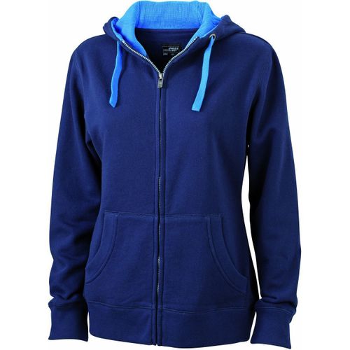 Sweat Zipp? ? Capuche Femme - Jn962 - Bleu Marine