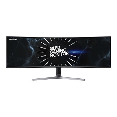 Samsung C49rg94ssu - Crg9 Series - Moniteur Qled - Incurvé - 49" - 5120 X 1440 Dual Quad Hd @ 120 Hz - Va - 600 Cd/M² - 3000:1 - Displayhdr 1000 - 4 Ms - Hdmi, Displayport - Gris Foncé/Bleu