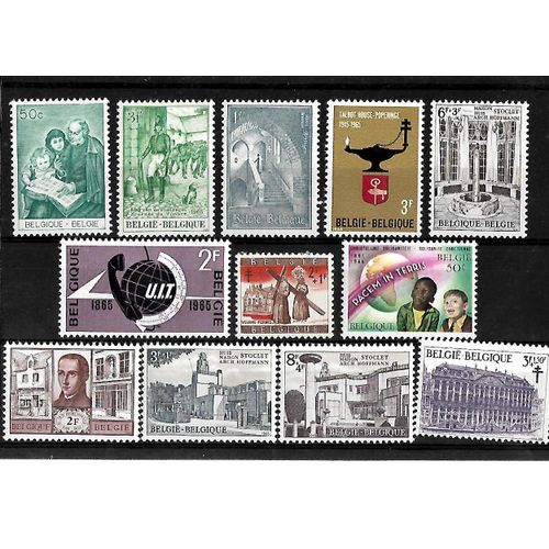 Belgique-Lot De 12 Timbres Neufs** -Gomme Intacte-1er Choix-Photo Contractuelle