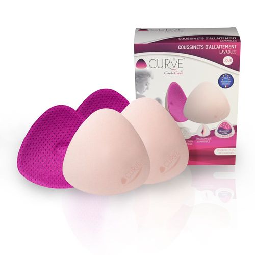 Coussinets D'allaitement Essentiel Plus X2 - Fuschia - Jour