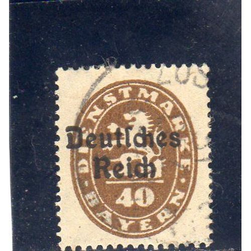 Timbre De Service De Bavière