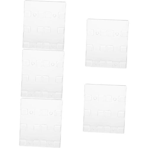 Comme Indiquéx5pcs Comme Indiquéx5pcs 5 Pièces Porte-cartes De Visite Présentoir De Cartes De Visite Socle En Verre Pour Cartes Organisateur De