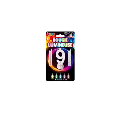 Bougies Lumineuses Led Chiffre 9
