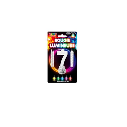 Bougies Lumineuses Led Chiffre 7