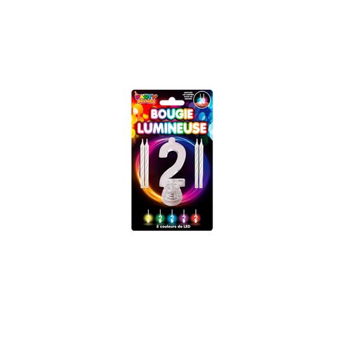 Bougies Lumineuses Led Chiffre 2