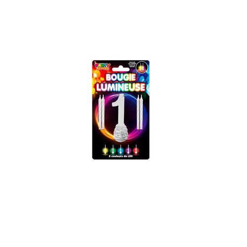 Bougies Lumineuses Led Chiffre 1