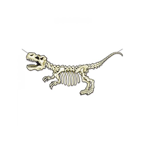 Bannière En Carton Squelette Dinosaure 71 X 152 Cm