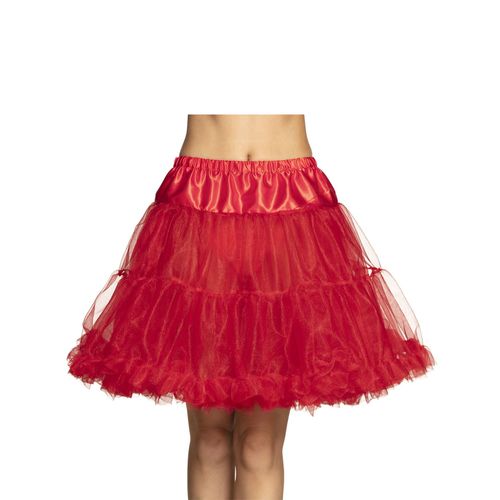 Jupon Mi-Long Rouge Femme