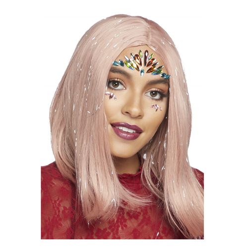 Bijoux Pour Visage Adhésifs Multicolores
