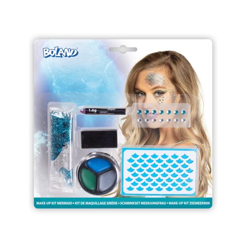 Kit Maquillage Sirène Bleue Adulte