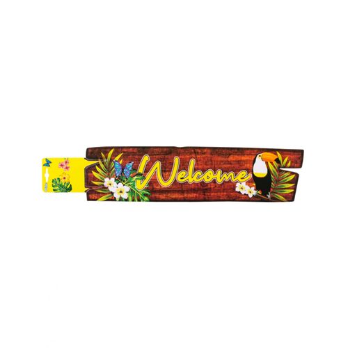 Décoration Murale Welcome Toucan 60 X 13 Cm