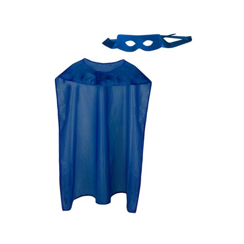 Kit Cape Et Masque De Super Héros Bleu Adulte