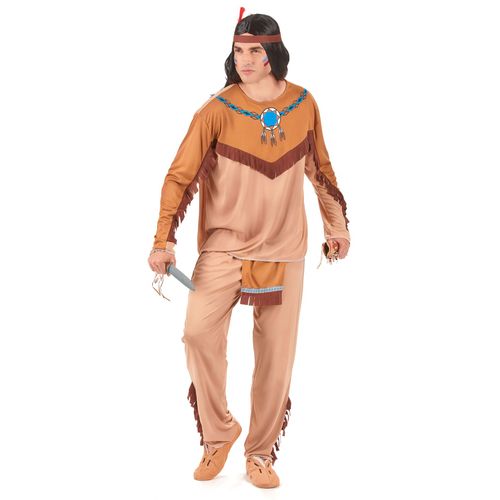 Déguisement Indien Beige Et Marron Homme