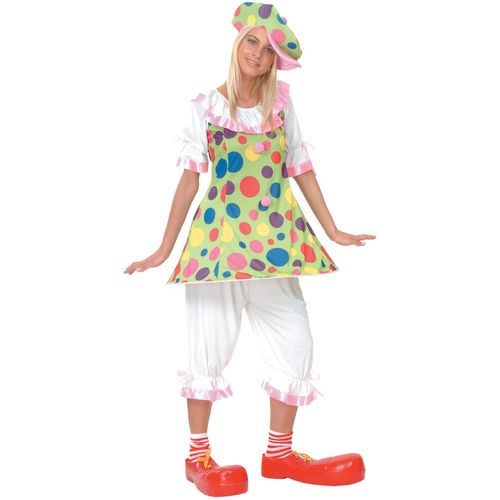 Déguisement Clown À Pois Colorés Femme