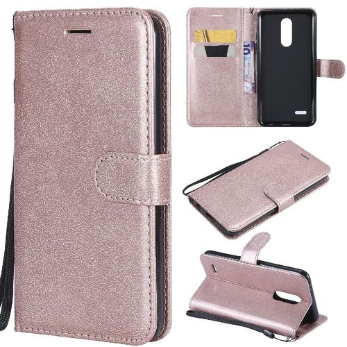 Flip Étui Pour Huawei Mate 7 Avec Fente Pour Carte Couleur Solide Classique Étui De Téléphone Portefeuille D'affaires Cuir De Haute Qualité - Couleur Rose