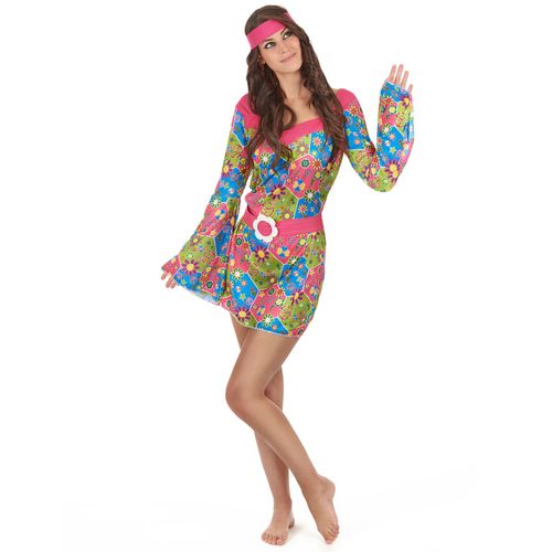 Déguisement Hippie Femme À Fleurs